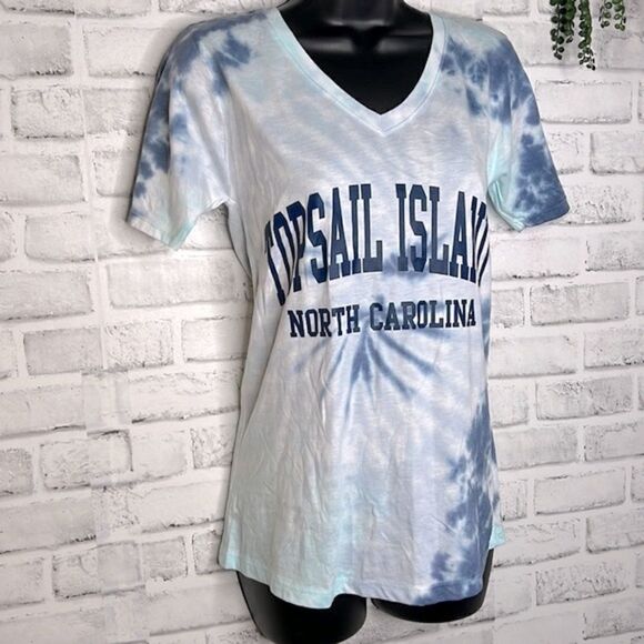 NWT Topsail Island Tie Dye Tee Tshirt Shirt Size Small North Carolina - Picture 2 of 5